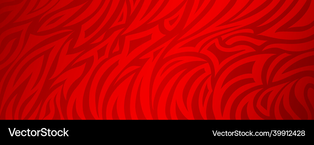 Red Zebra Pattern Background vector image
