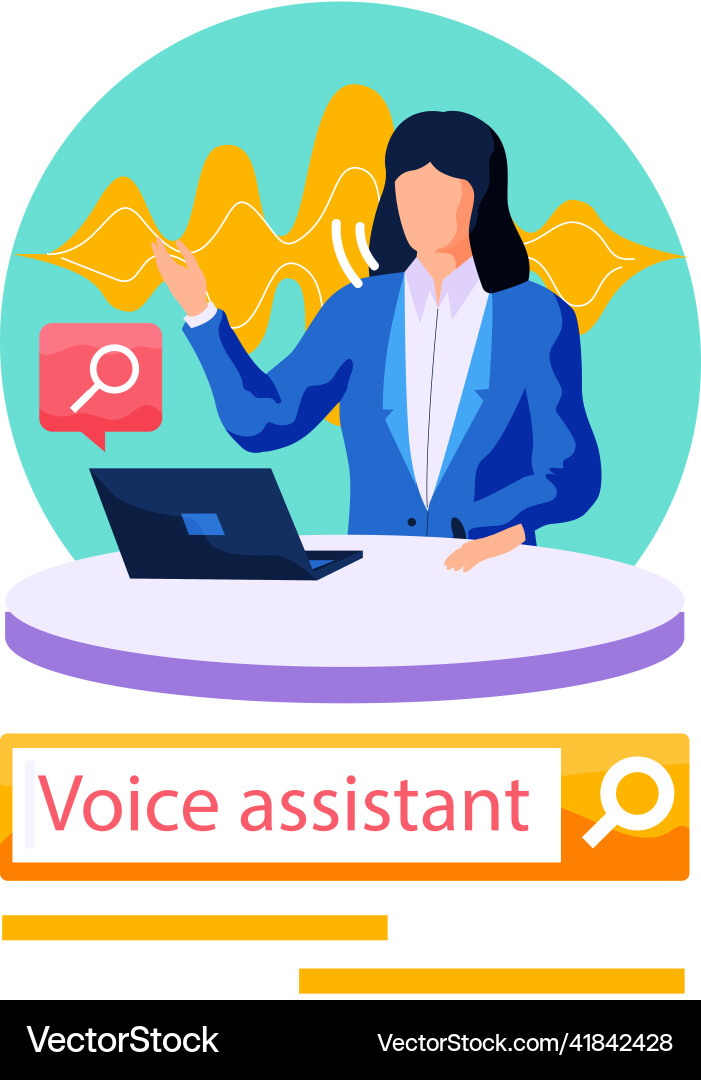 Speaker recognition vote controlled smart Speaker recognition vote controlled smart vector image
