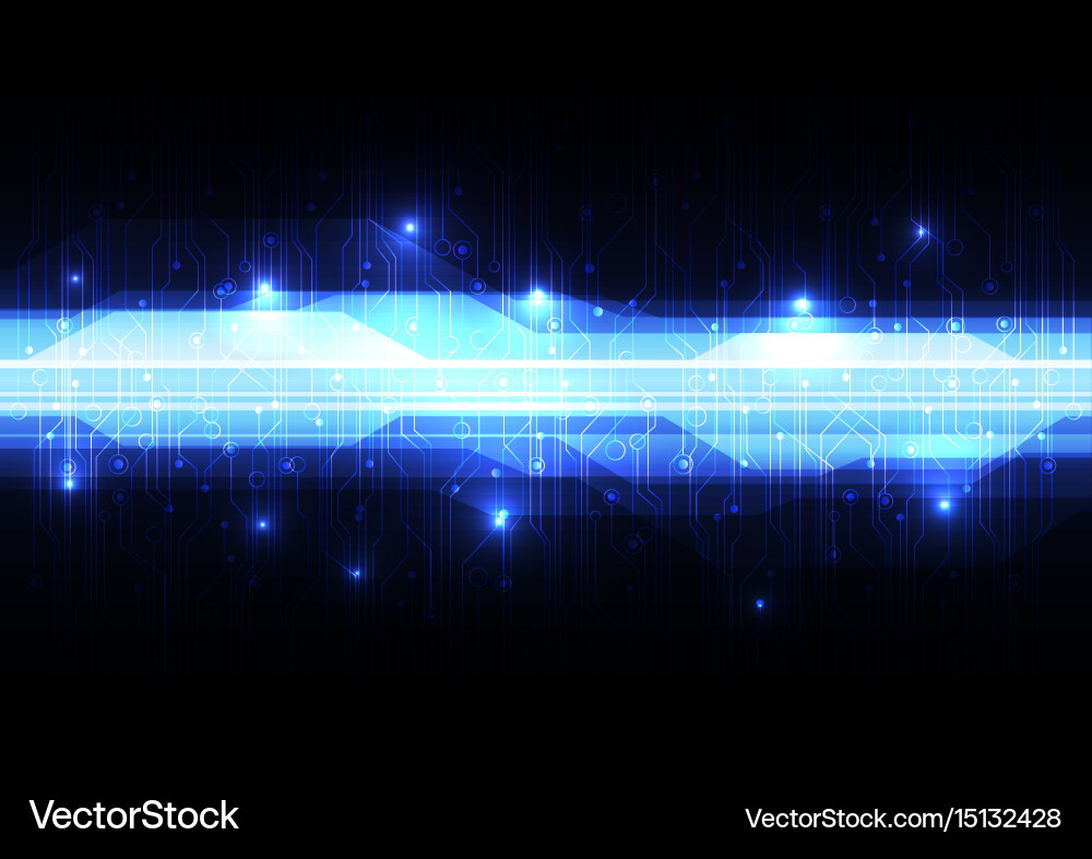Technological abstract digital line circuit vector image