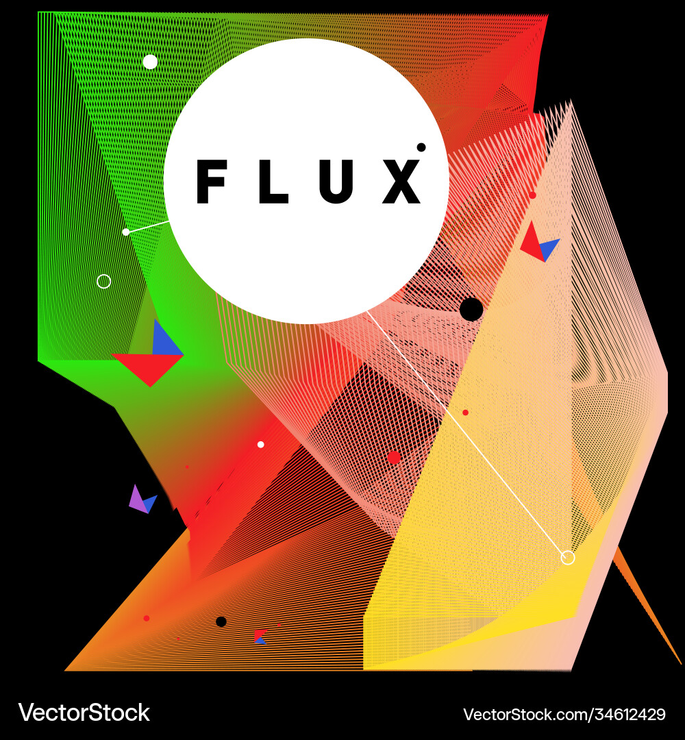 3d colorful wave background dynamic flux effect 3d colorful wave background dynamic flux effect Vector Image