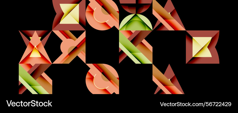Abstract geometric shapes overlap creating Abstract geometric shapes overlap creating vector image