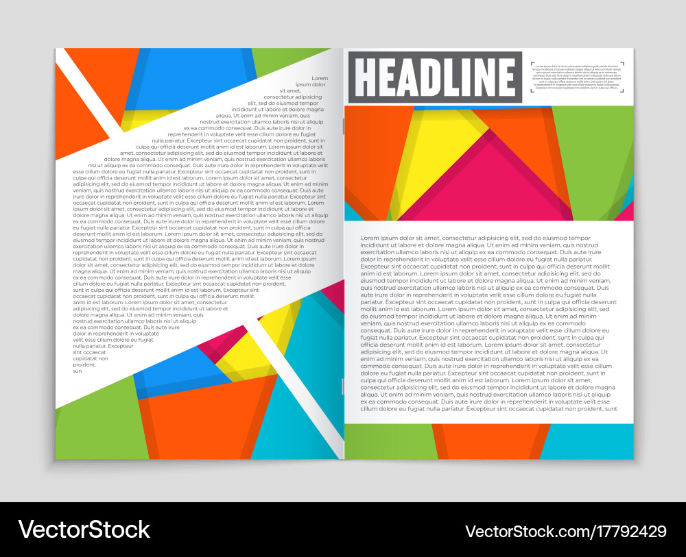 Abstract layout background set for art vector image