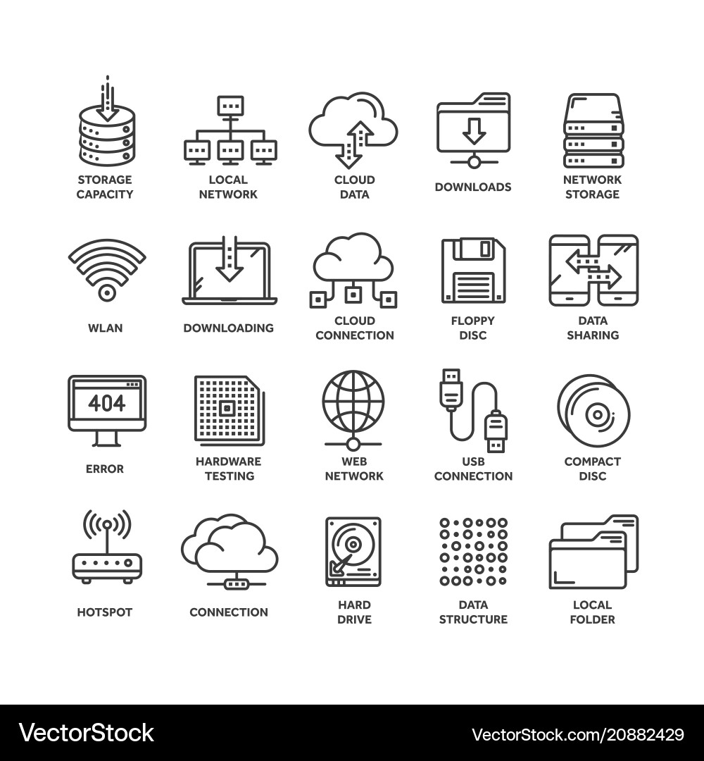 Cloud Computing & Internet Technology vector image