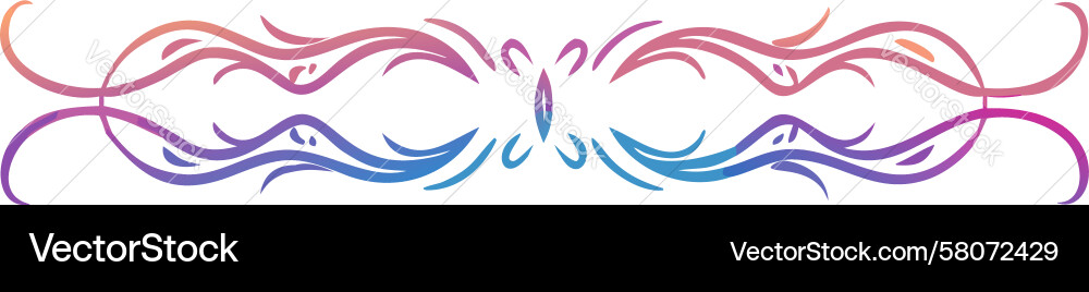 Dynamic Abstract Wave Border Vector Image