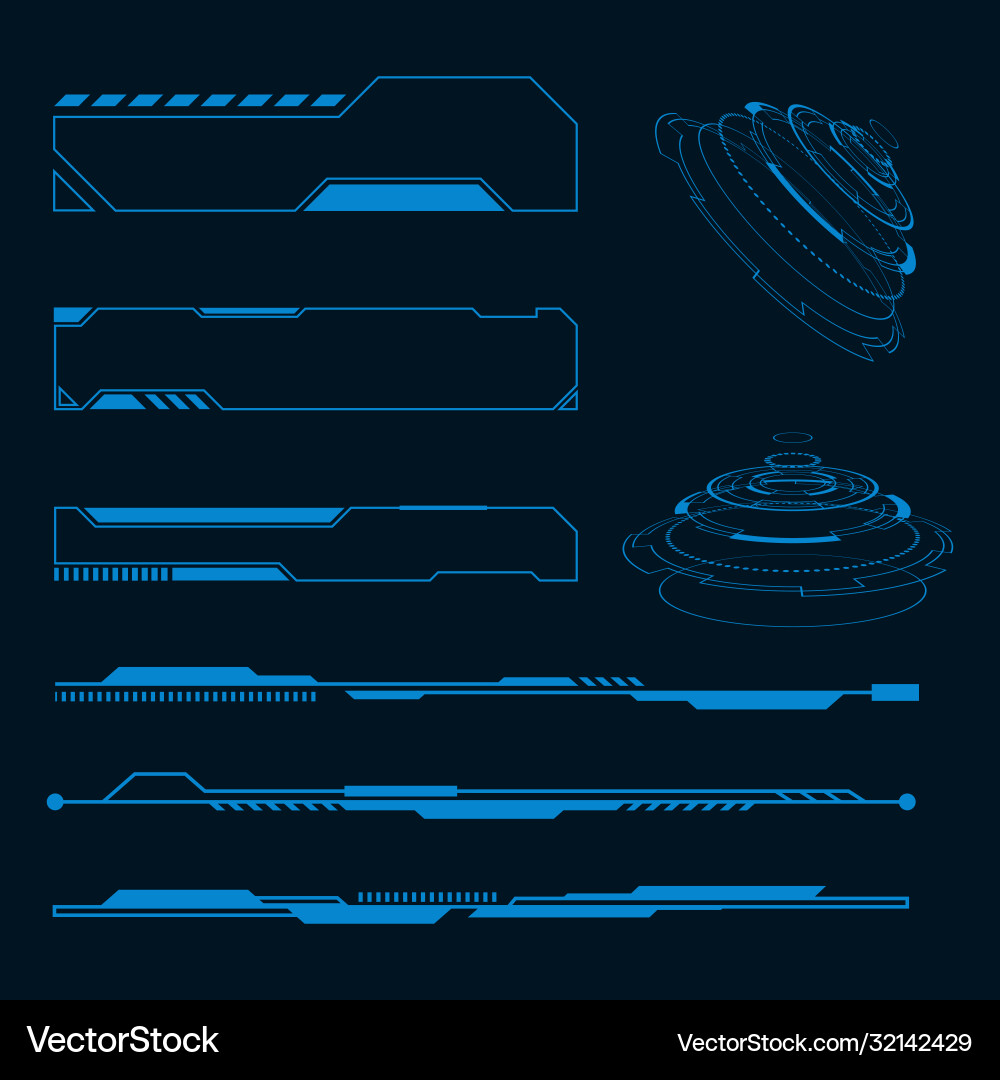 Futuristic user interface Futuristic user interface vector image