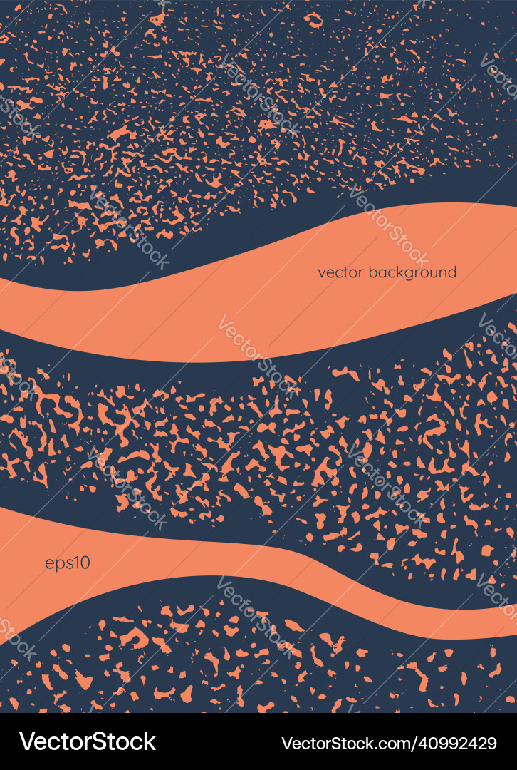 Grungy splattered drops template splashed orange vector image