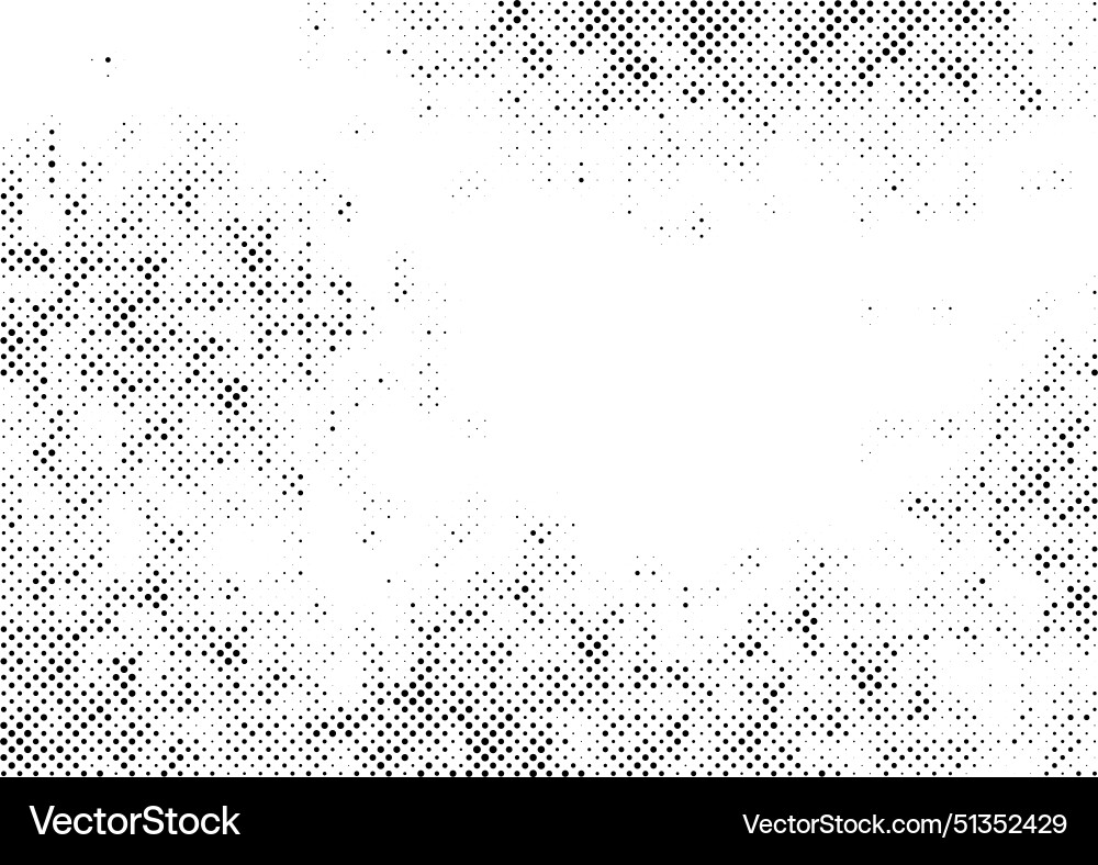 Halftone dots gradient background frame Royalty Free Vector