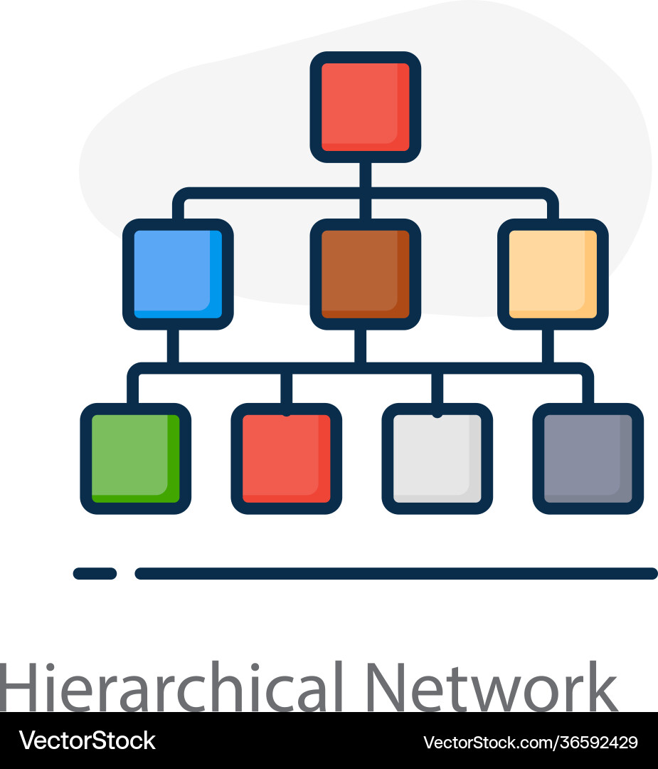 Hierarchical network vector image
