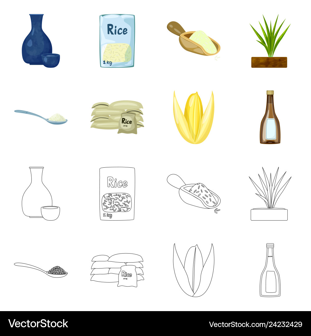 Isolated object of crop and ecological symbol set Isolated object of crop and ecological symbol set vector image