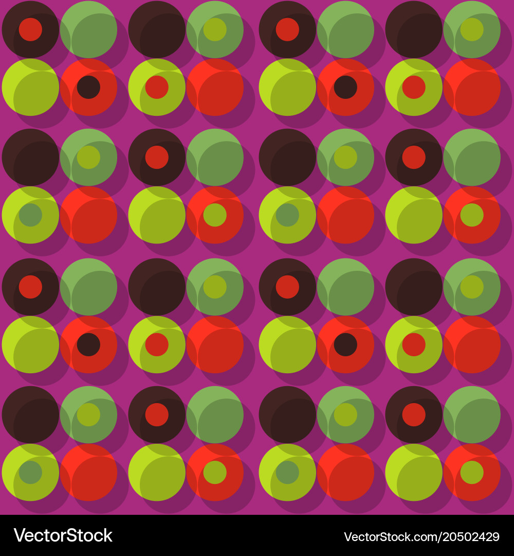 Orbit offset seamless pattern vector image
