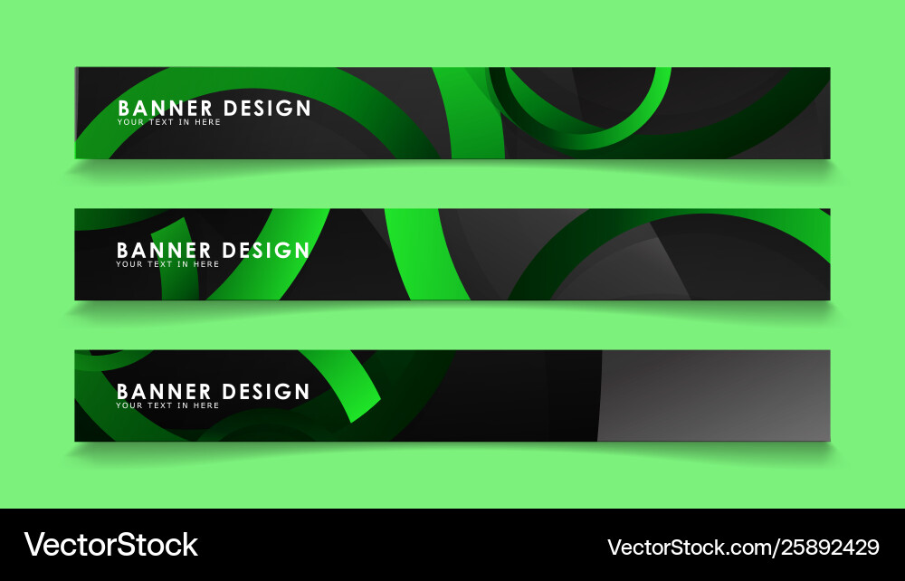 Set rectangular banners with background dark Set rectangular banners with background dark vector image