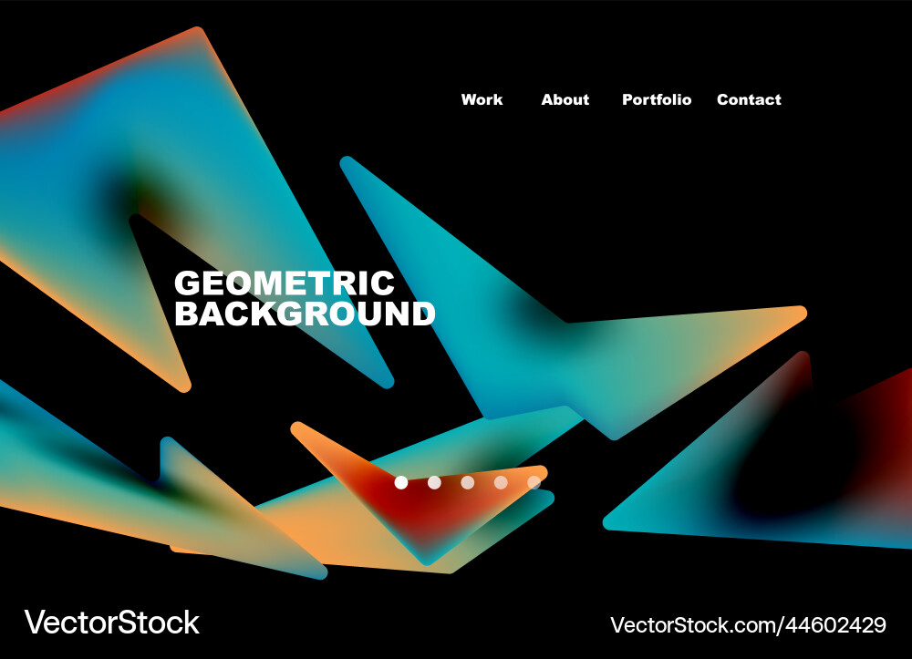 Shards shape composition abstract background web vector image