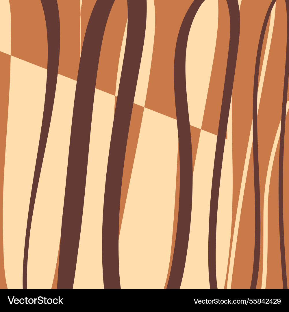 Stylized abstract brown wave patterns for design Stylized abstract brown wave patterns for design Vector Image