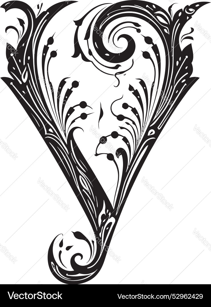 Yin yang symphony balanced font y yuletide Yin yang symphony balanced font y yuletide vector image