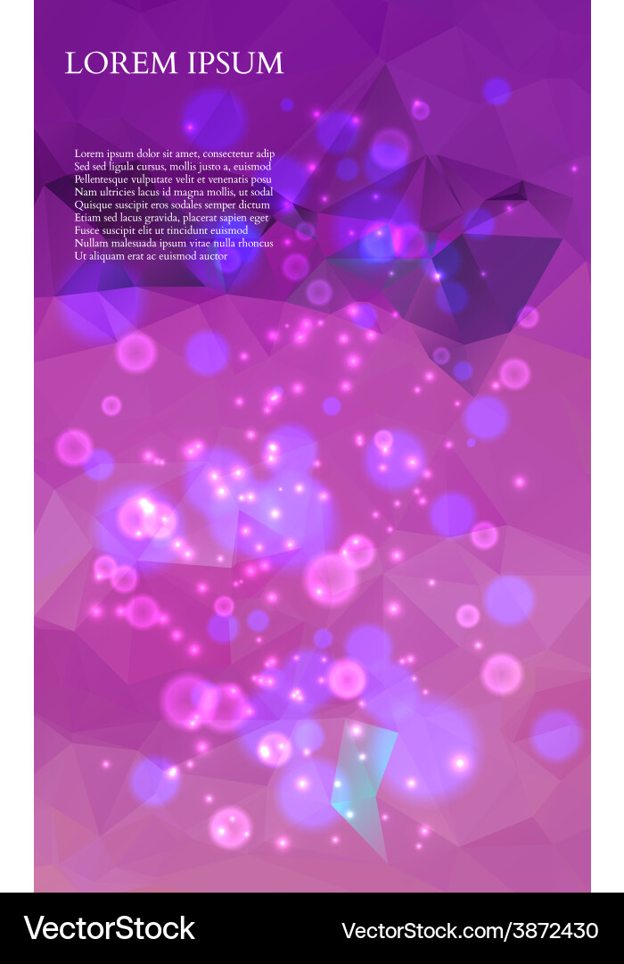 Abstract colorful triangles background Vector Image