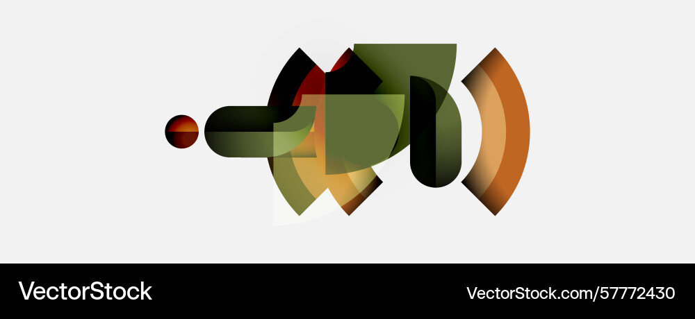Abstract geometric shapes overlap creating Abstract geometric shapes overlap creating Vector Image