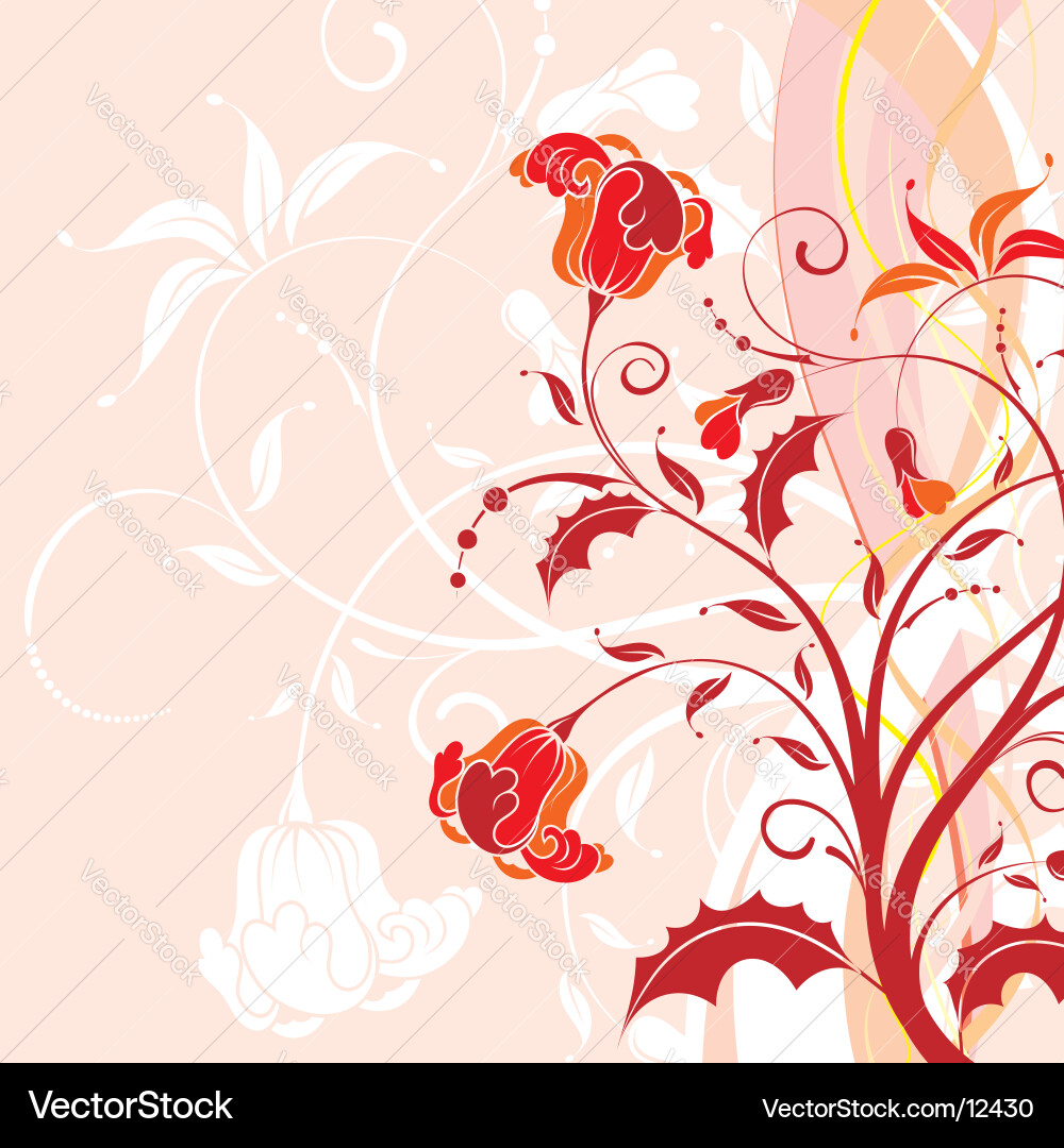 Background-flower Vector Image