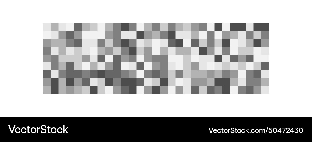 Censor blur textures gray pixel mosaic background Vector Image