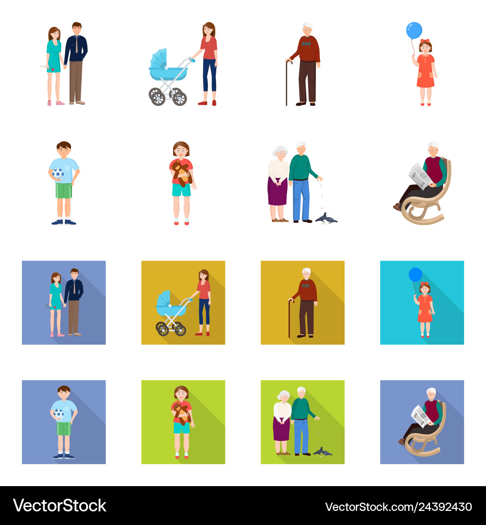 Design of character and avatar symbol Design of character and avatar symbol vector image