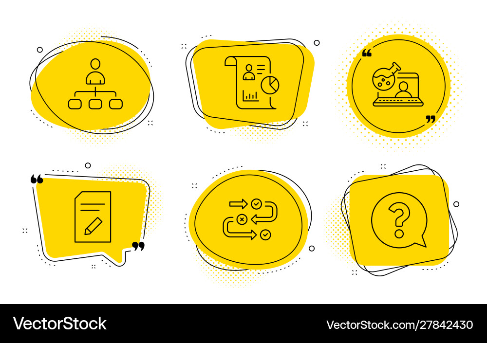 Edit document management and survey progress Edit document management and survey progress Vector Image
