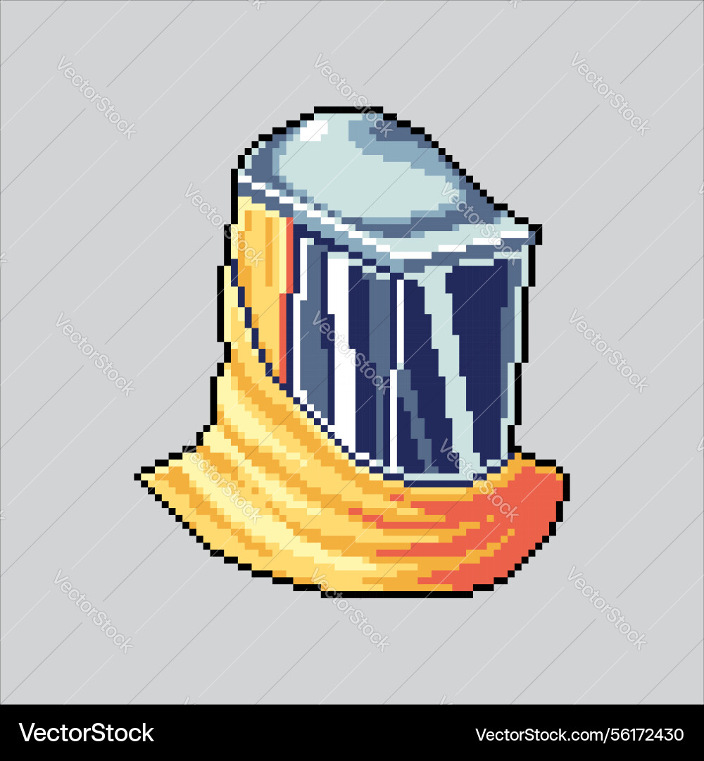 Pixel art Schutzschutz hazmat Helmikone Pixel art Schutzschutz hazmat Helmikone vektorbild