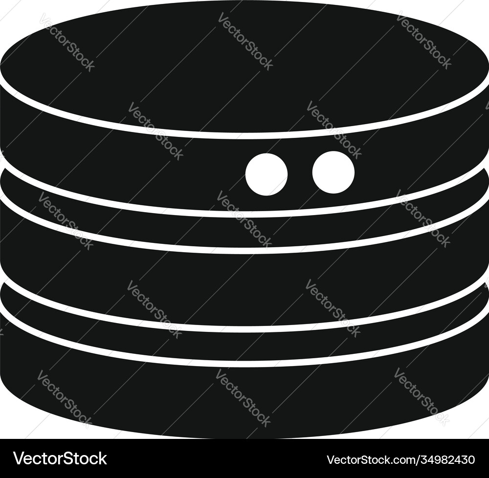 Protected server desk icon simple style Protected server desk icon simple style vector image