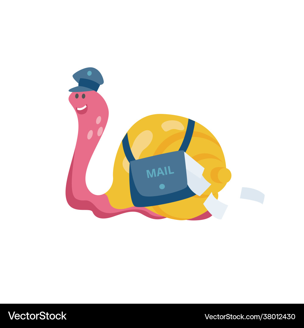 Schneckenpost - Cartoon Tier mit Briefen Schneckenpost - Cartoon Tier mit Briefen vektorbild