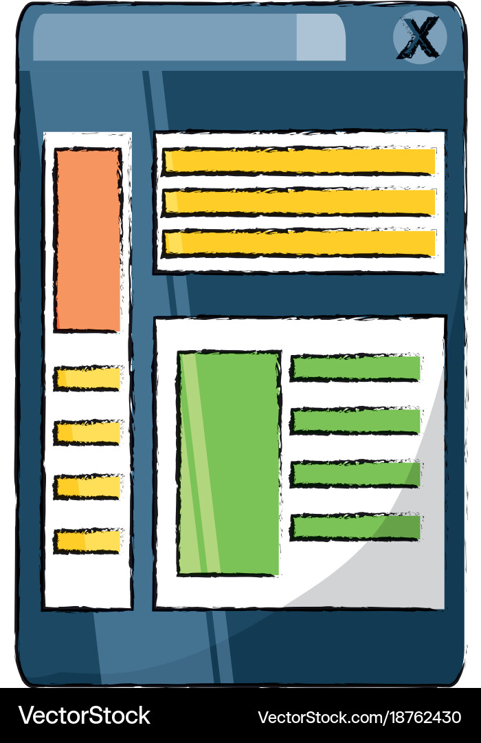 Web page interface icon vector image