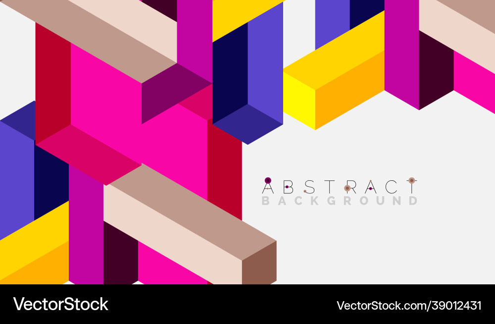 Abstract background 3d cubes cubic elements Abstract background 3d cubes cubic elements vector image