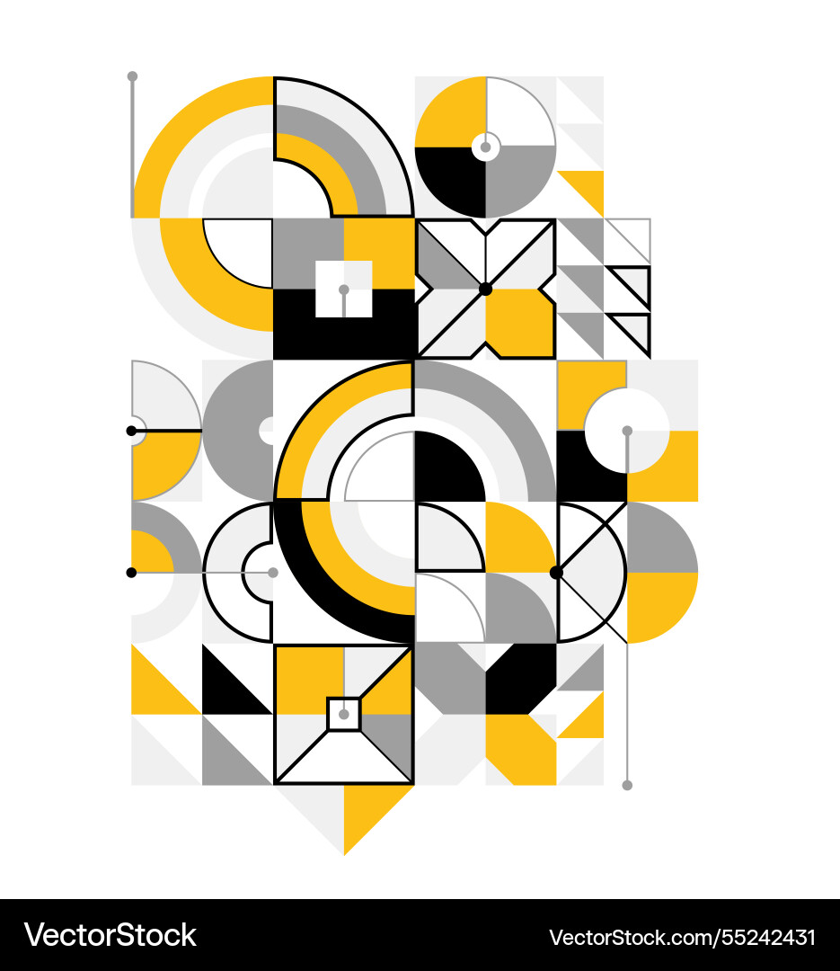 Abstract geometric pattern background isolated vector image