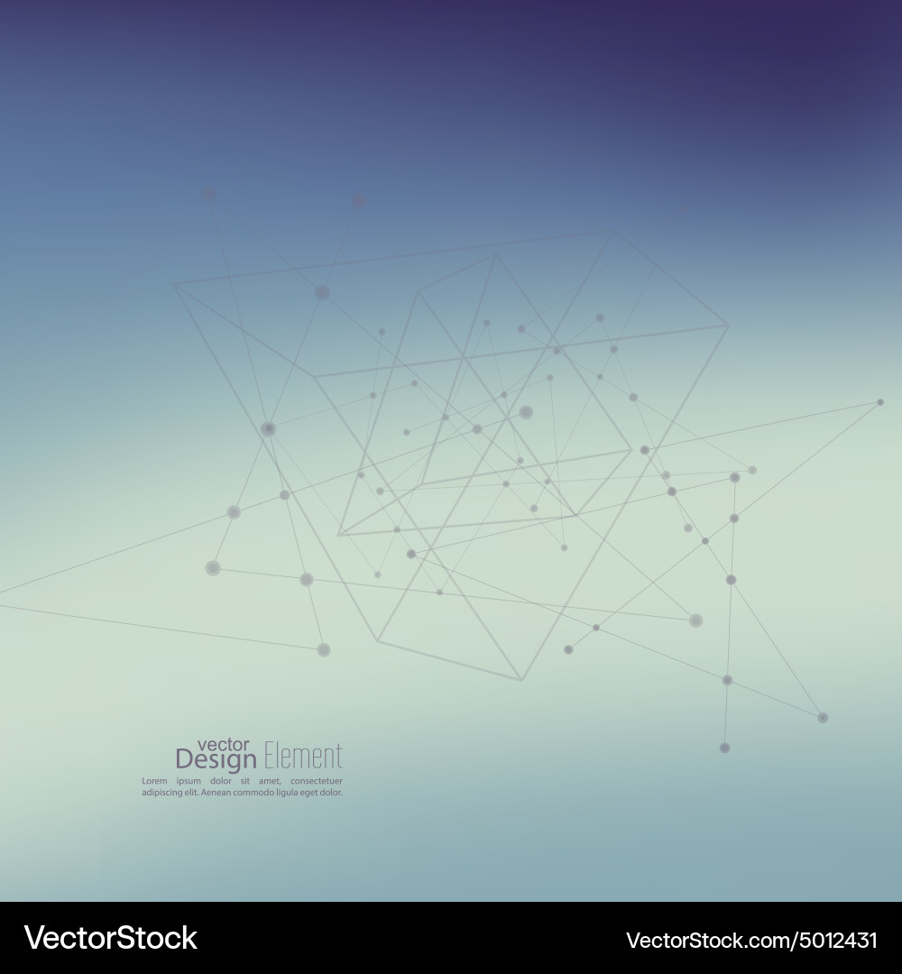 Abstract Particle Network vector image