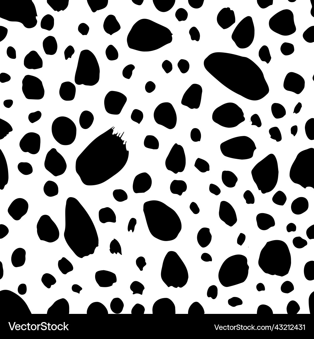Black uneven specks spots blobs seamless pattern Black uneven specks spots blobs seamless pattern vector image