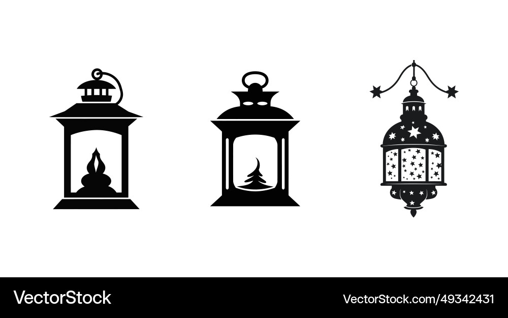 Celestial lantern array Celestial lantern array Vector Image