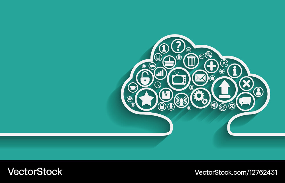 Cloud Computing Concept vector image
