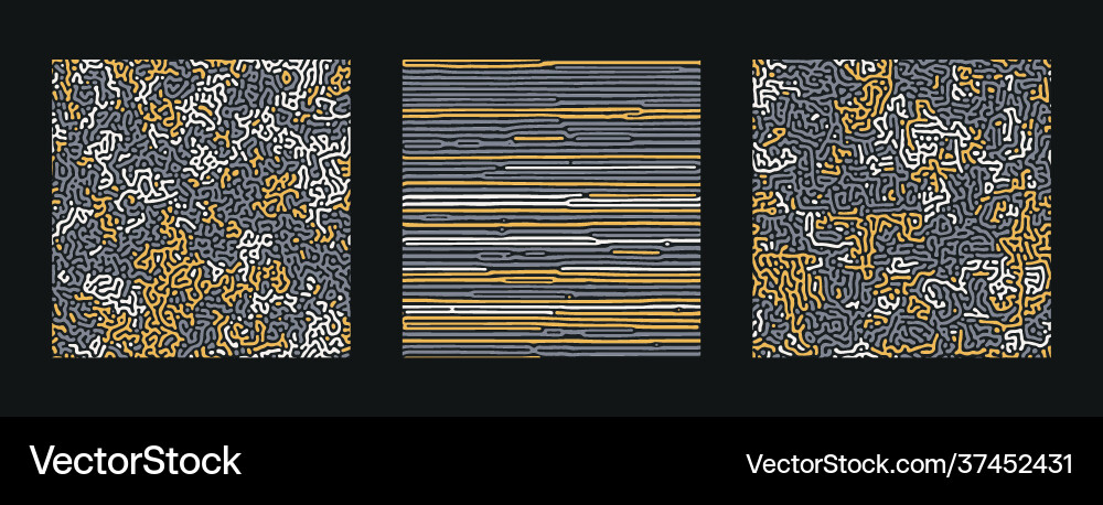Collection turing abstract seamless pattern Collection turing abstract seamless pattern vector image