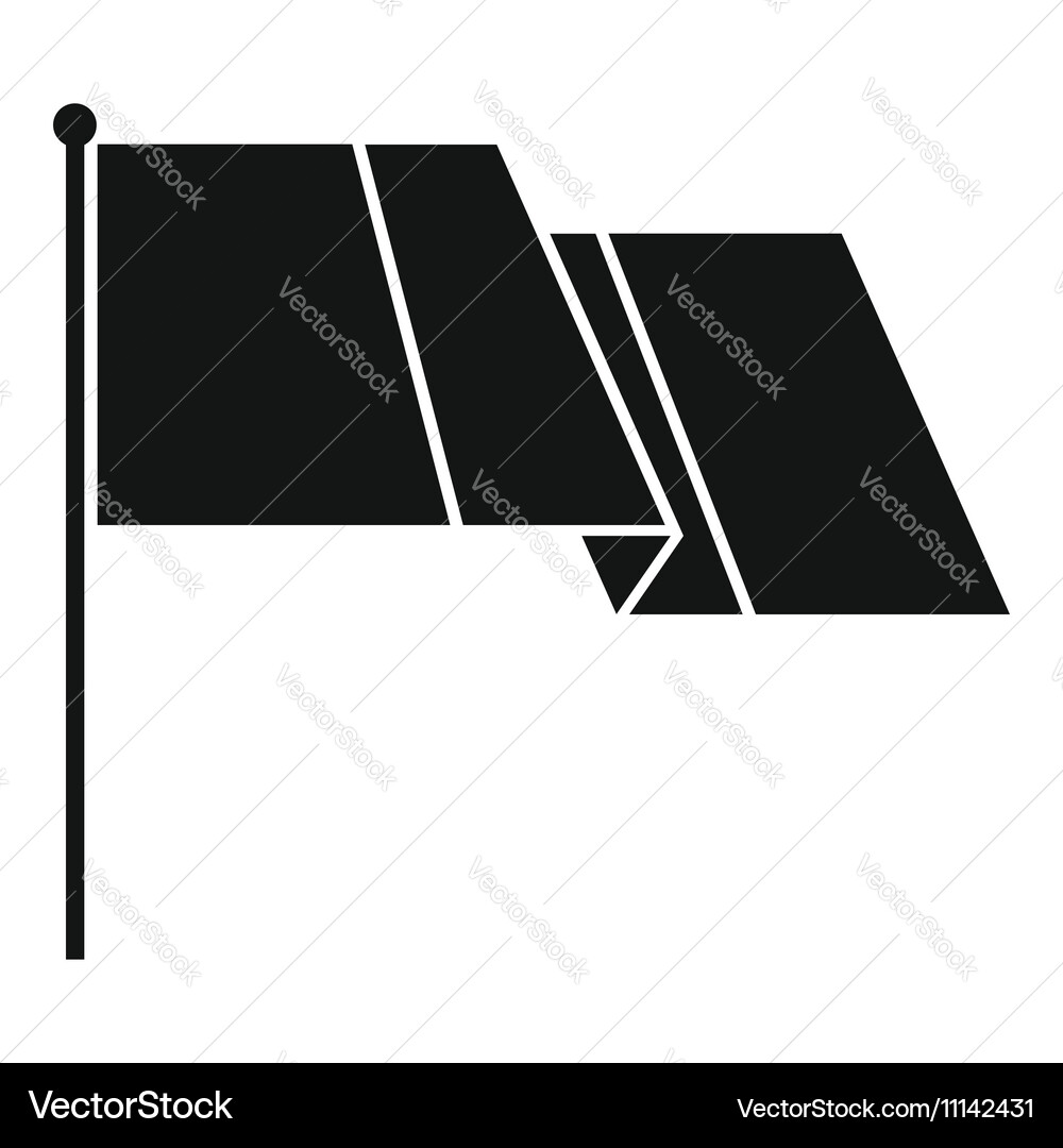 Flag icon simple style Vector Image