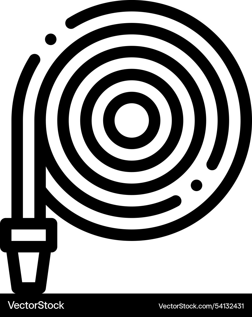 Hose icon thin linear style design isolated Vector Image