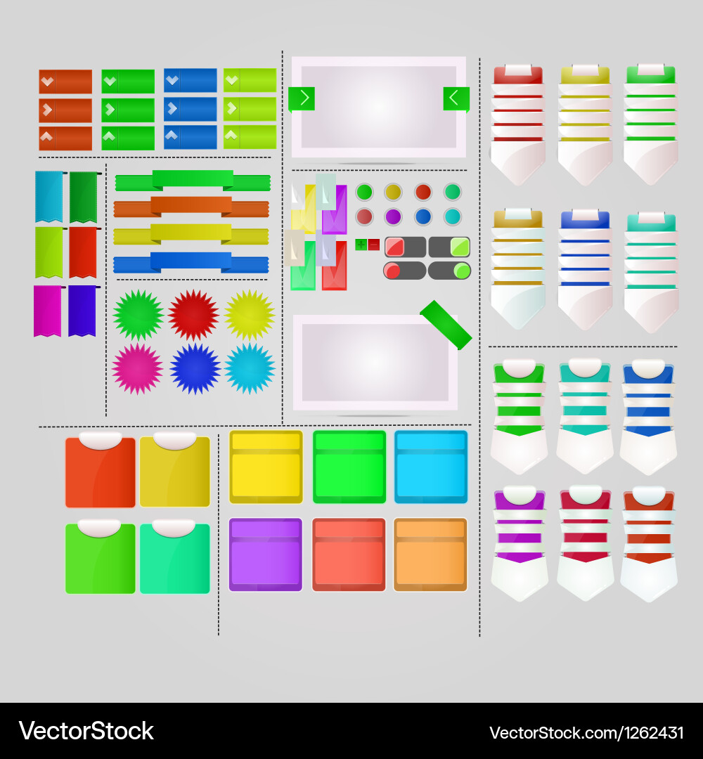 Interesting user interface design vector image