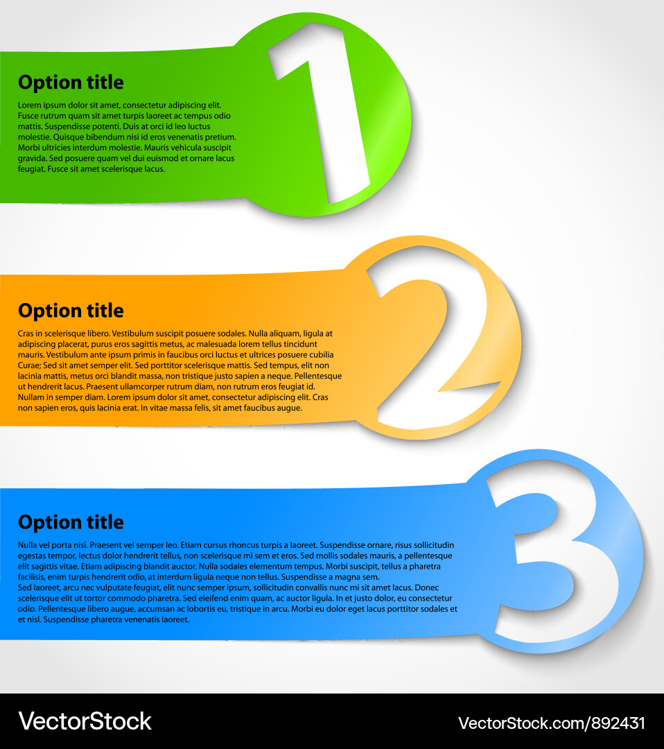 Progress Stickers - Circular Option vector image