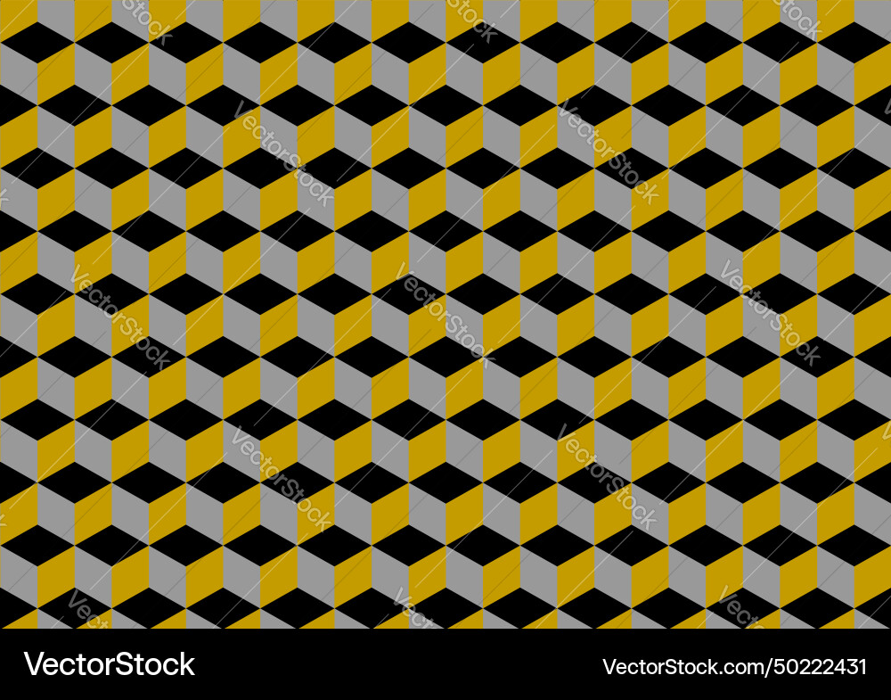 Seamless abstract 3d cubes pattern colors design Seamless abstract 3d cubes pattern colors design vector image