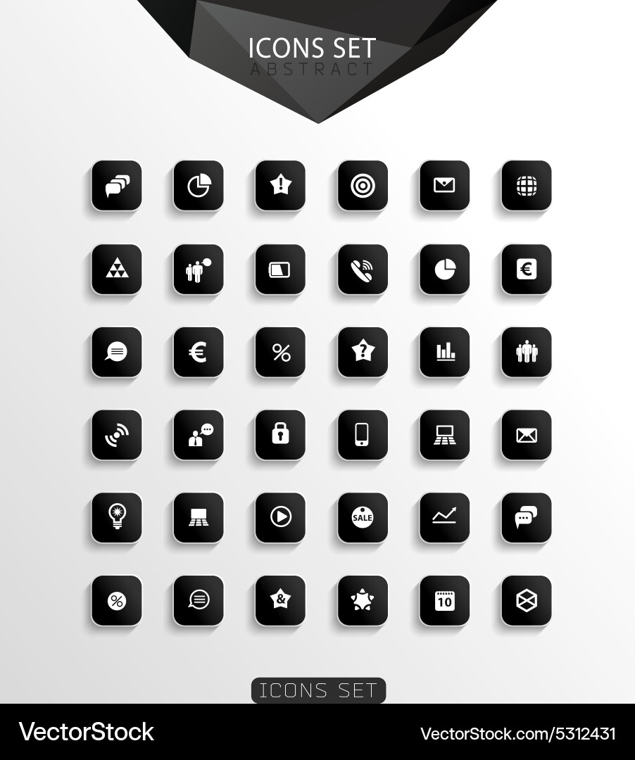 Set of web Vector Image