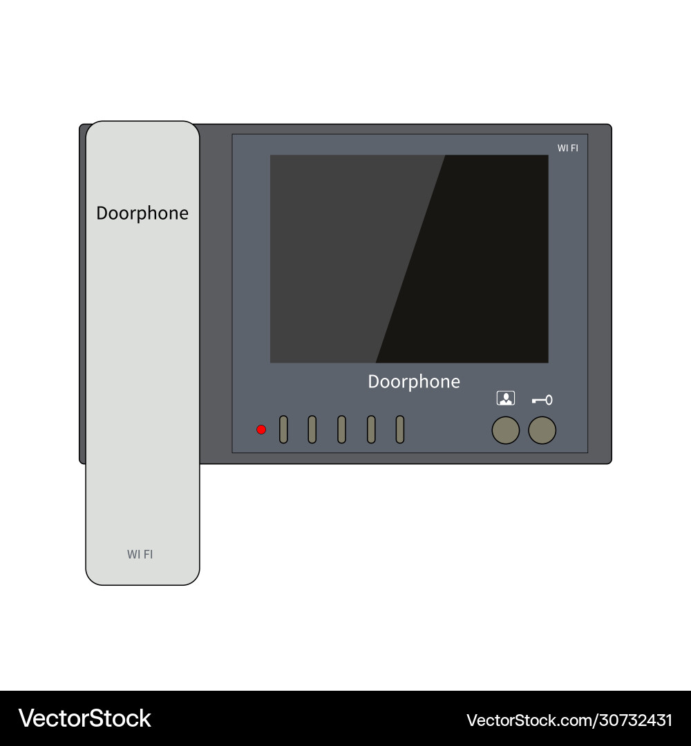 Wi-fi intercom vector image