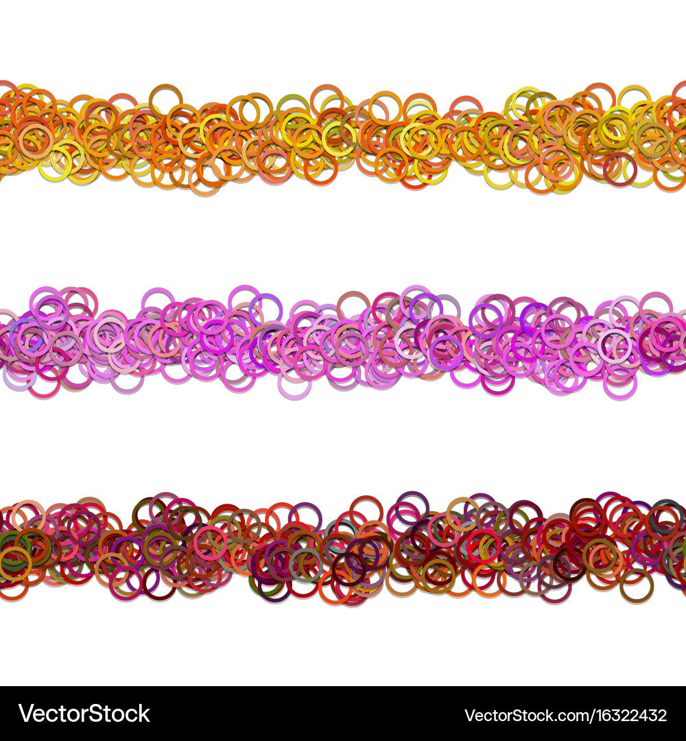 Abstract circle pattern webpage separator line Vector Image