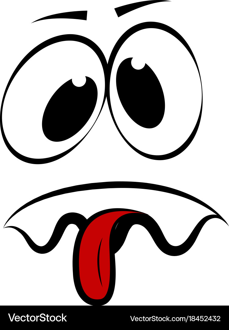 Abstract dumb expression Vector Image