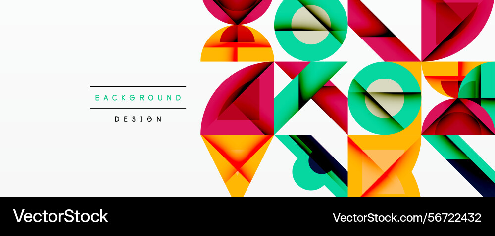 Abstract geometric shapes overlap creating Abstract geometric shapes overlap creating vector image
