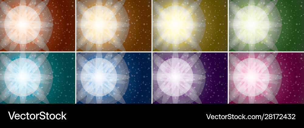 Background design with bright lights in many Vector Image