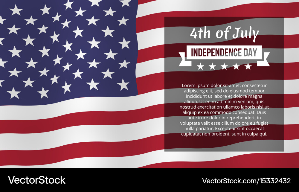 Fourth of July Celebration Poster Vector Image