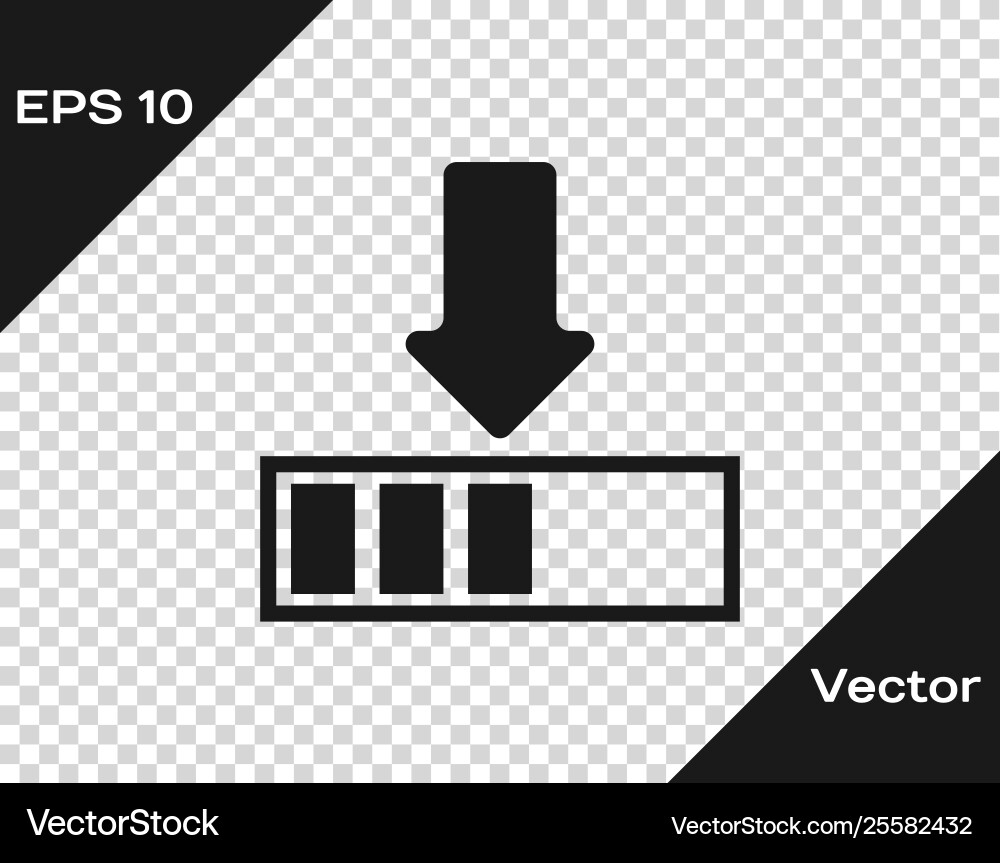 Grey loading icon isolated on transparent Grey loading icon isolated on transparent Vector Image