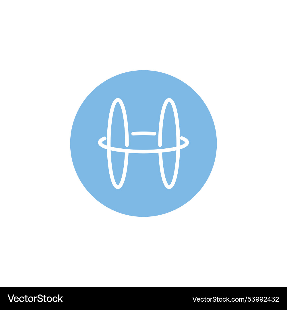 H logo template circle line web design abstract H logo template circle line web design abstract Vector Image