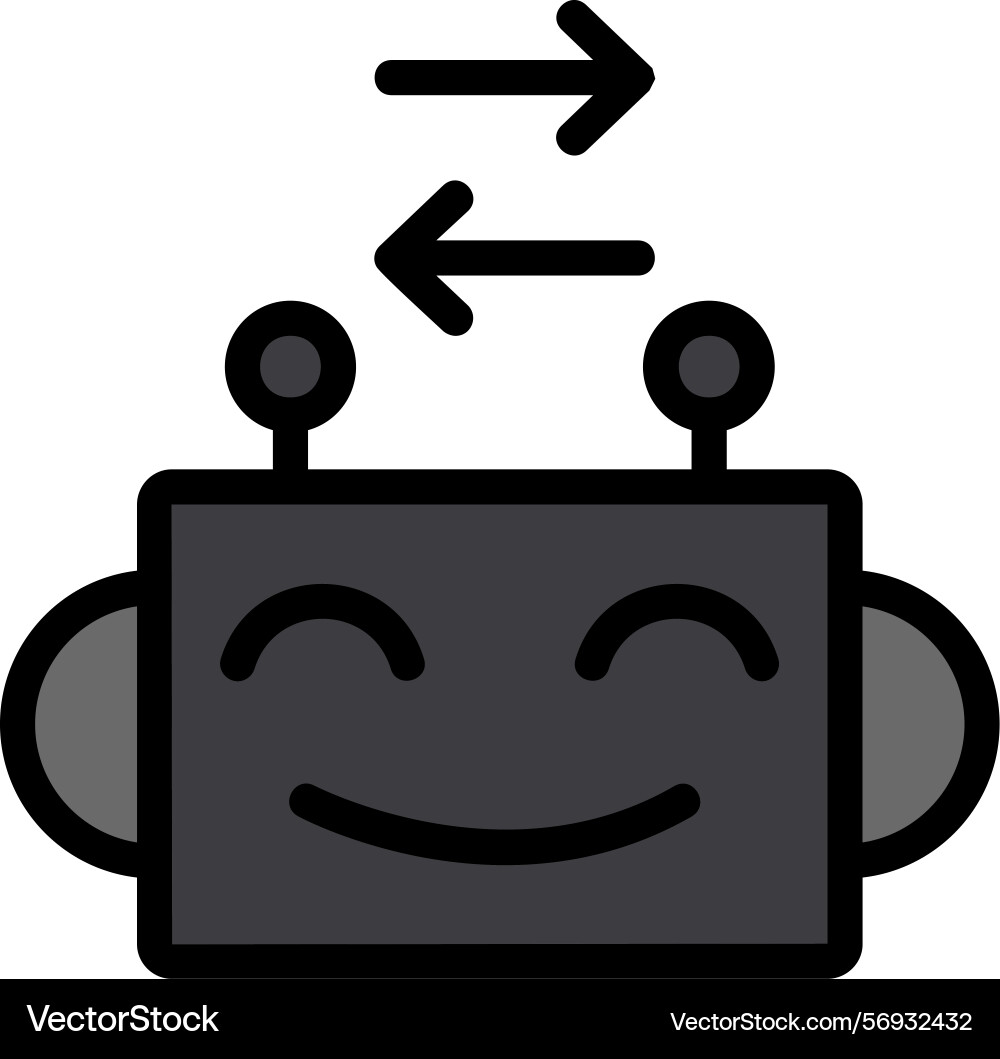 Remote agent line filled style icon design Vector Image